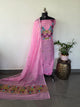 West Bengal Silk cotton jamdhani set - AV388