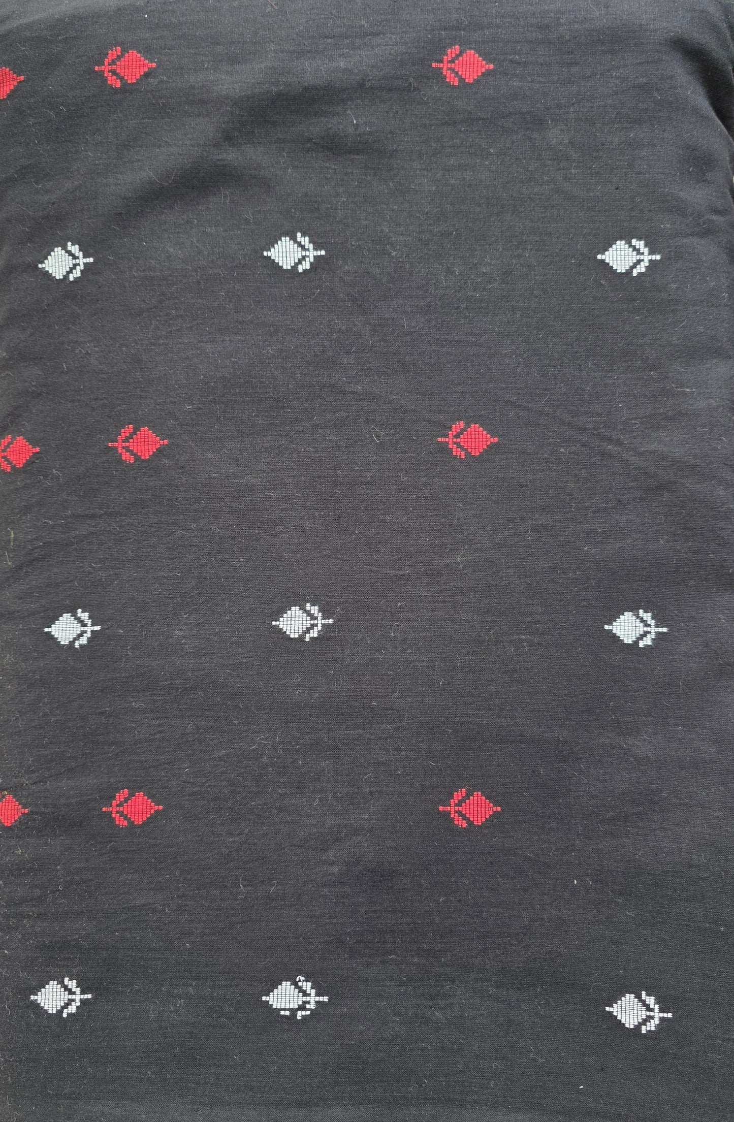 Mercerised cords pure handloom cotton running material ( 5 mtrs ) - black