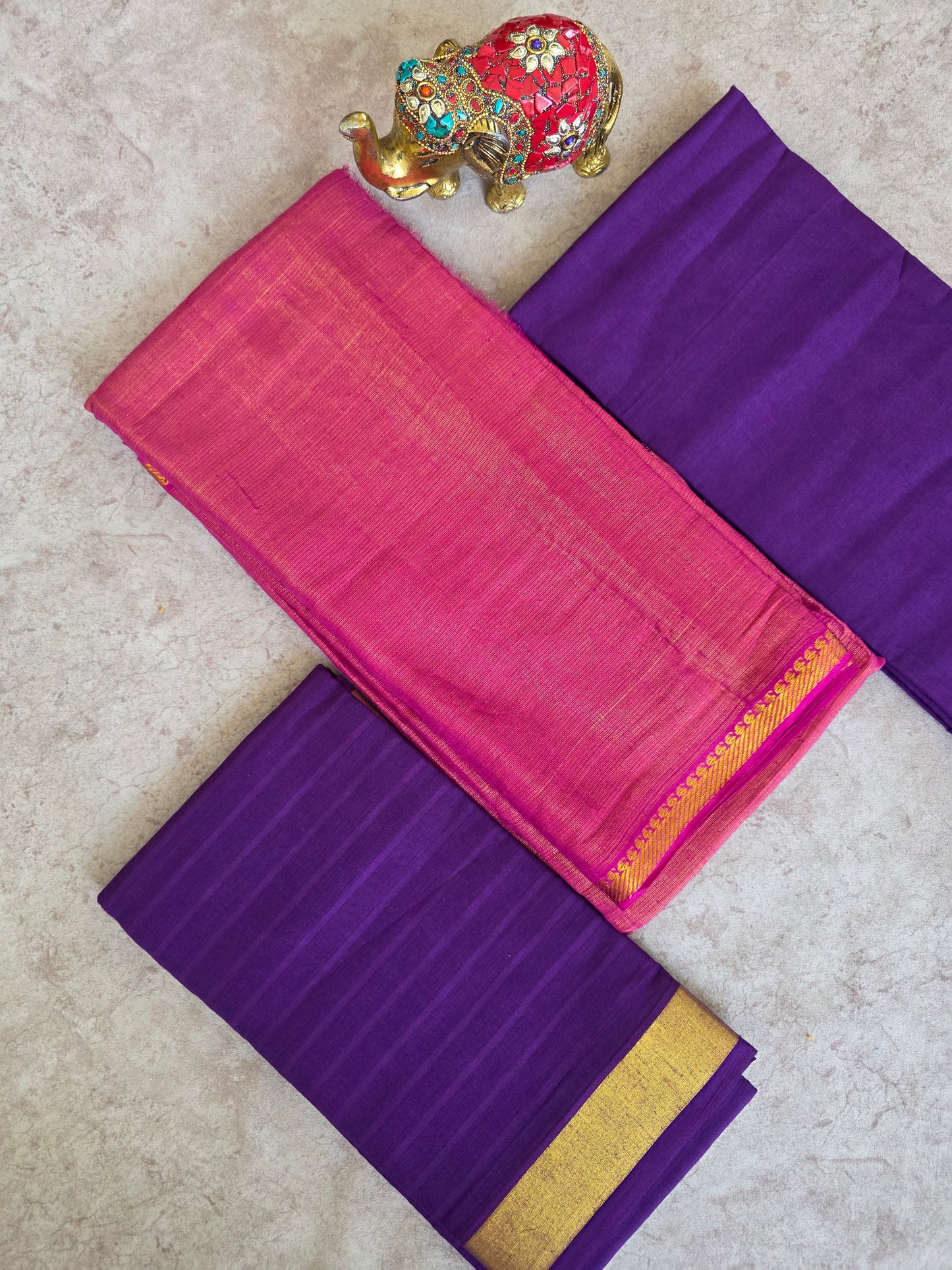 Madurai sungudi Tissue cotton salwar set -MS88