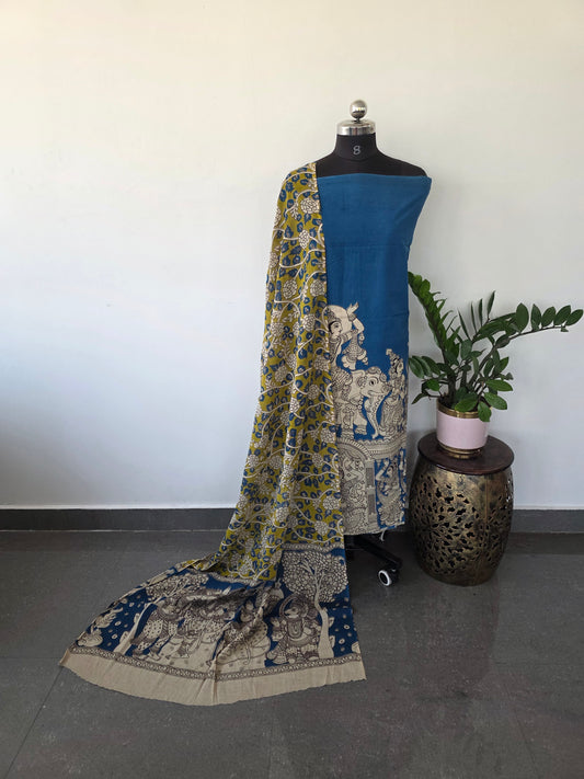 Authentic pure kalamkari cotton set- AK31
