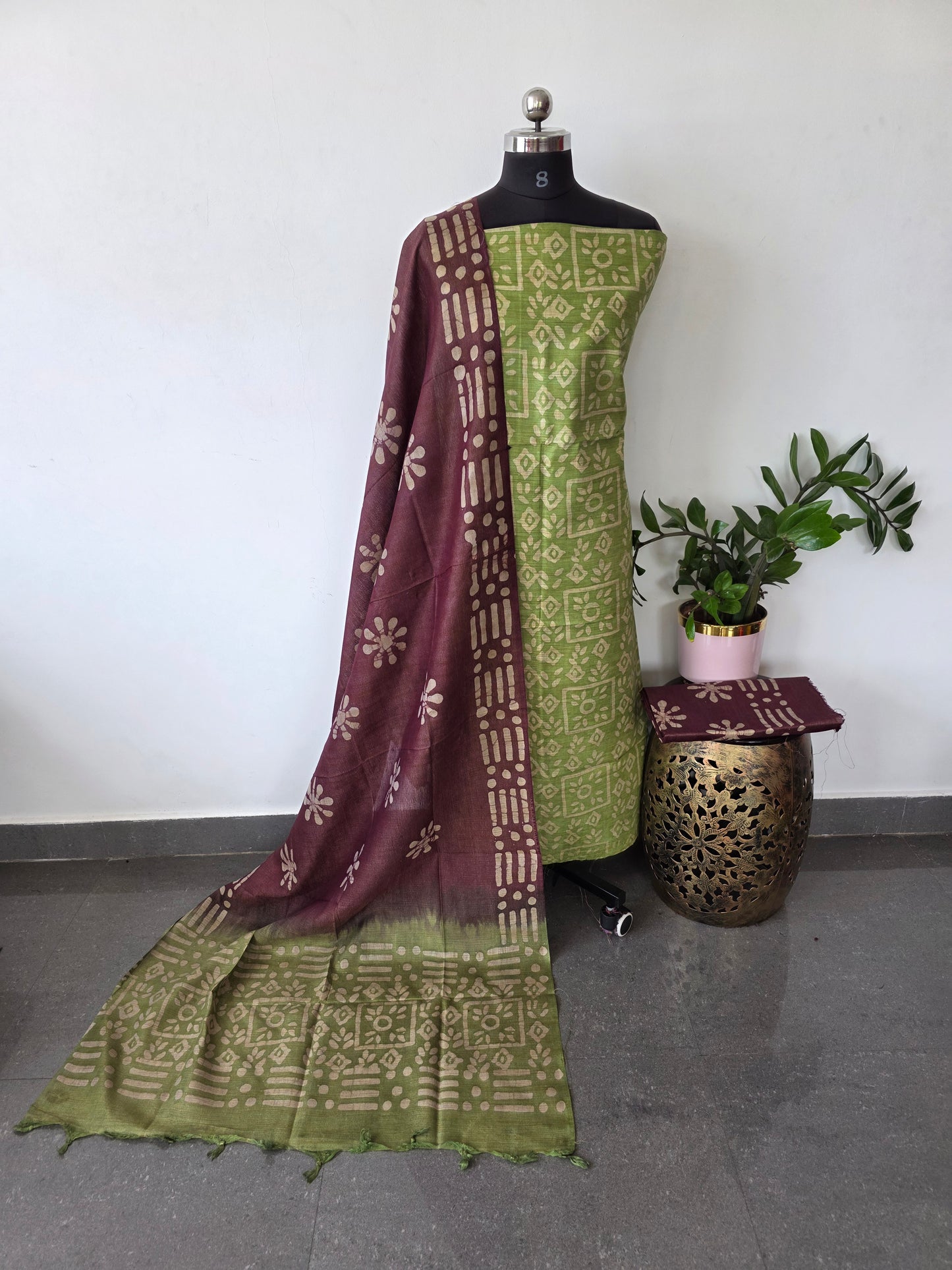 Bhagalpuri batik salwar set - BA459