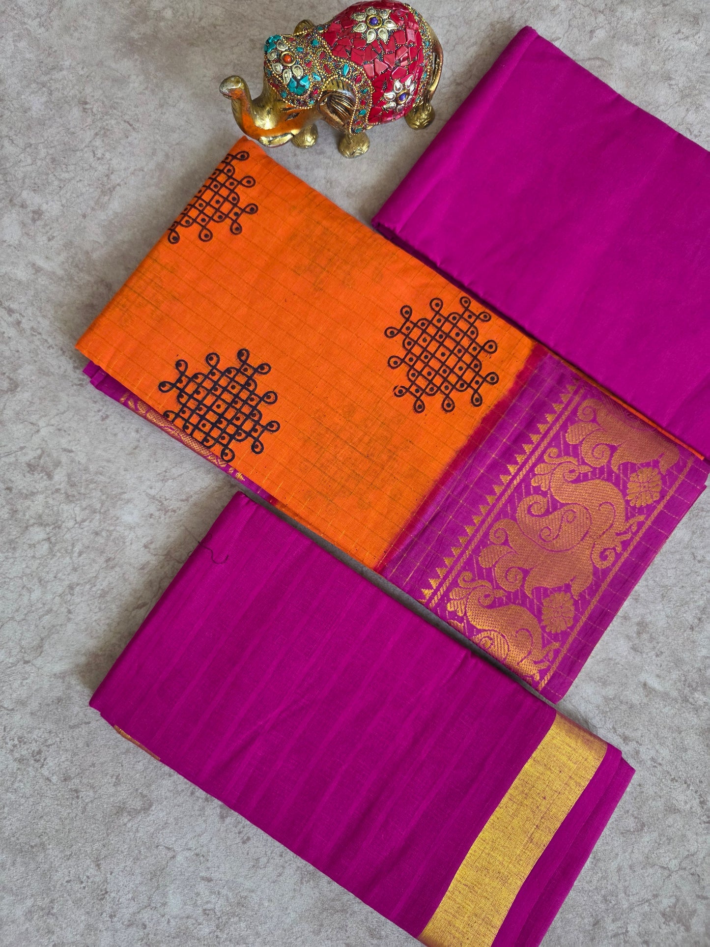 Madurai sungudi Kolam zari kattam salwar - MS84