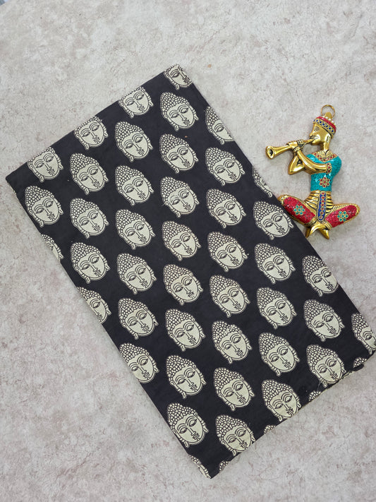 Pure kalamkari cotton running material (0.5 mtrs)-DK101