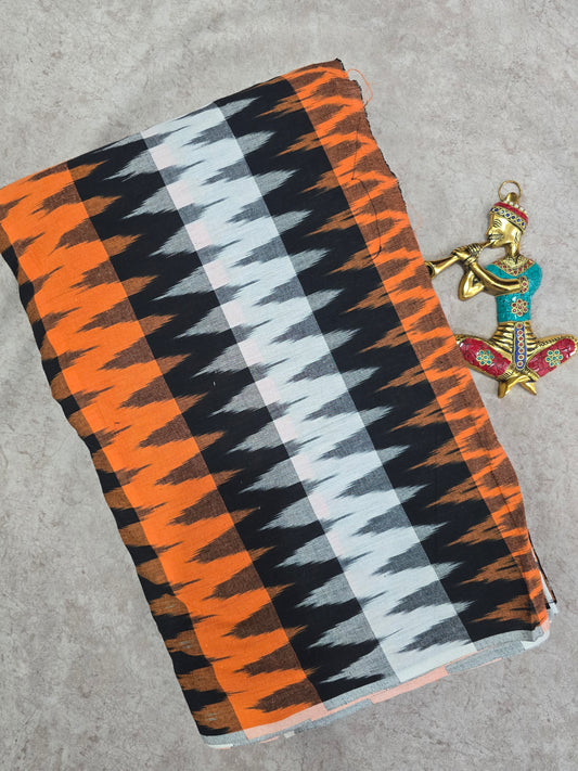 Pochampally rainbow ikkat running material (0.5 meter) - NV507