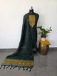 Banarasi Raw silk brocade suit(Green)-DW10