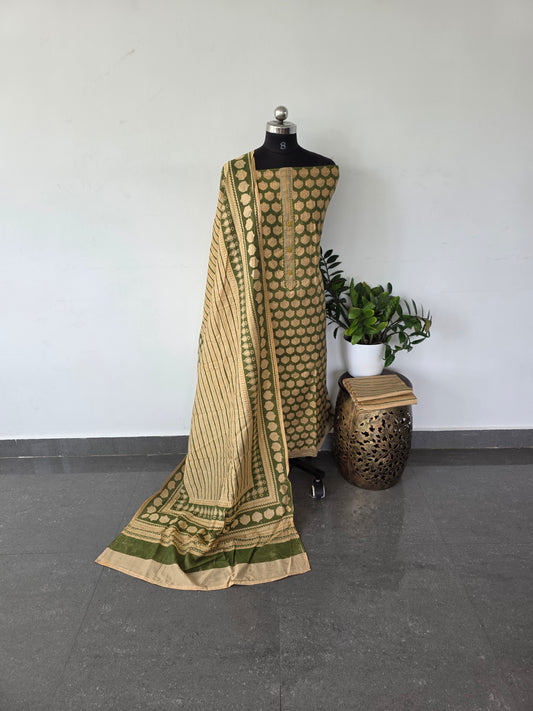 Premium chanderi silk set-DS152