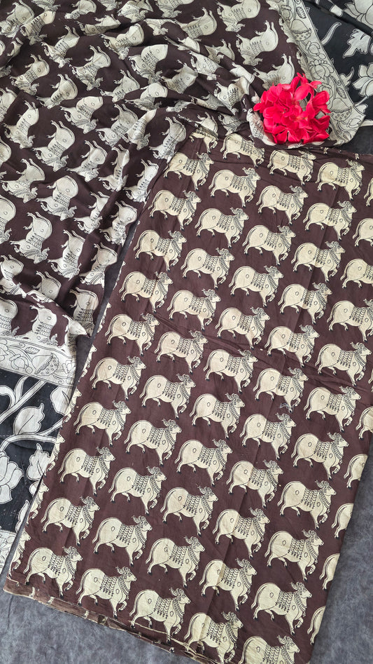 Pure kalamkari cotton salwar ( 2 pc set ) - AK122