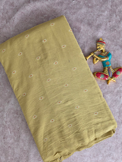 Prewashed Pure handloom cotton running material - HRM135