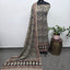 Handblock pure kalamkari cotton with border (2 pc set) - AK509