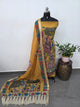 Kalahasthi Handcrafted Penkalamkari bangalore silk set -KH265
