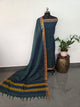 Checked Mercerised narayanapet salwar set with elephant border (4.5 meters)- NA529