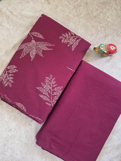 Cords set Jaipuri pure cotton running material (5 meters) - JA346