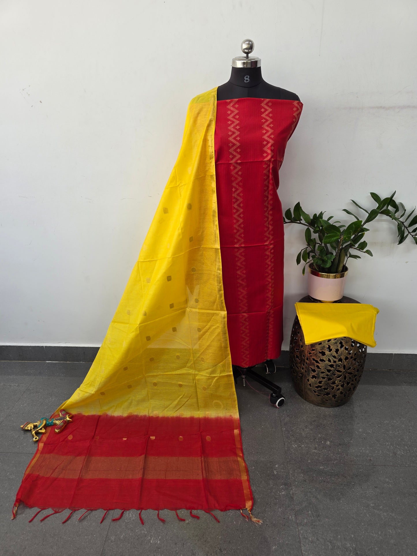 Bhagalpuri katan viscose silk set - BA559