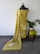 Lemonish green Floral Modal salwar set- VM57