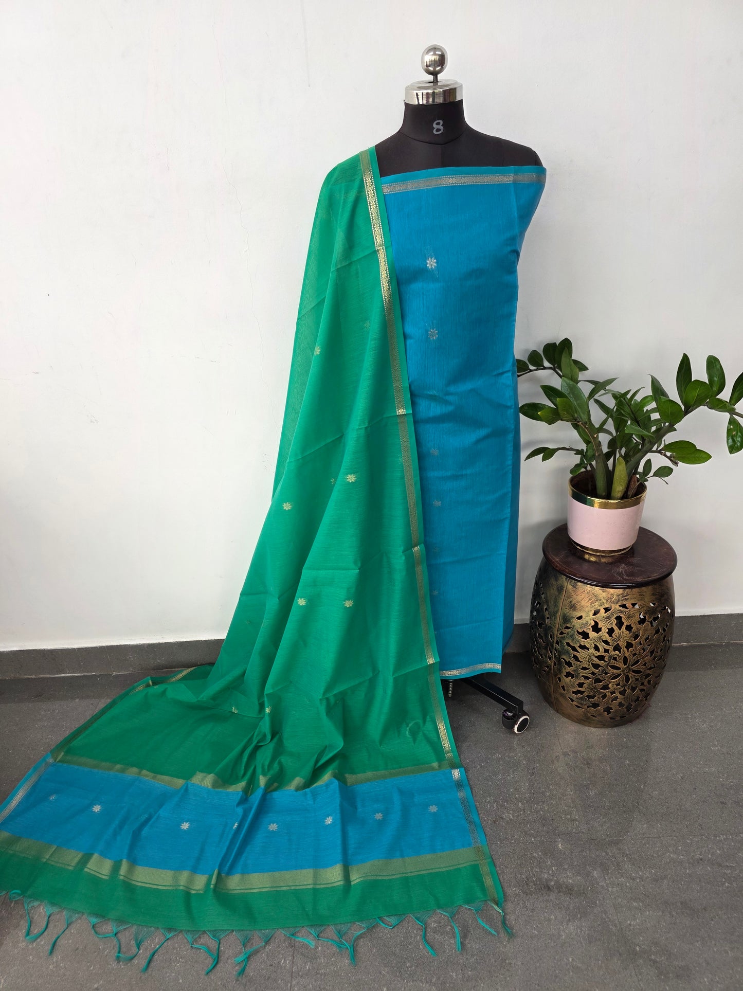 Semi Maheshwari silk salwar set - SM88