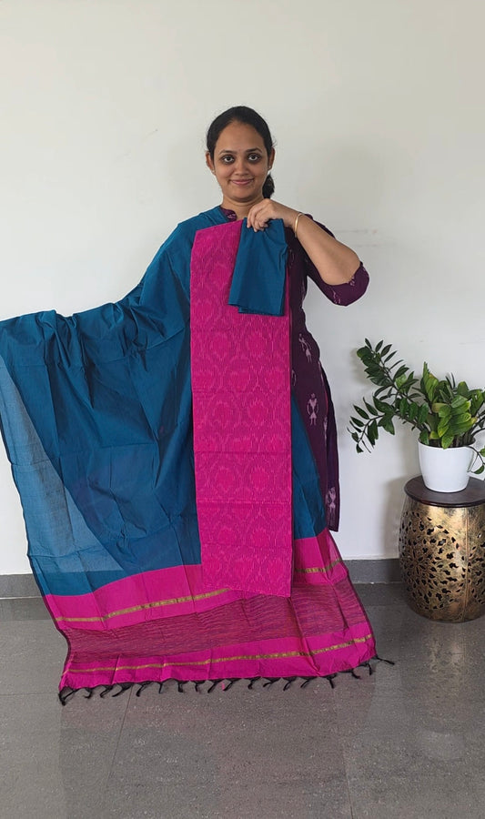 Pochampally full ikkat sico set - SA50