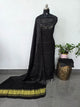 *Preorder 20-25 days*-          Kutch mirror work Modal silk set(Black)- B130