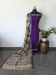 Pure chennuri silk top with pure chennuri silk kalamkari mangalagiri border  - AK330
