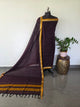 Mercerised narayanapet salwar set (brown) (4.5 meters) - NA570