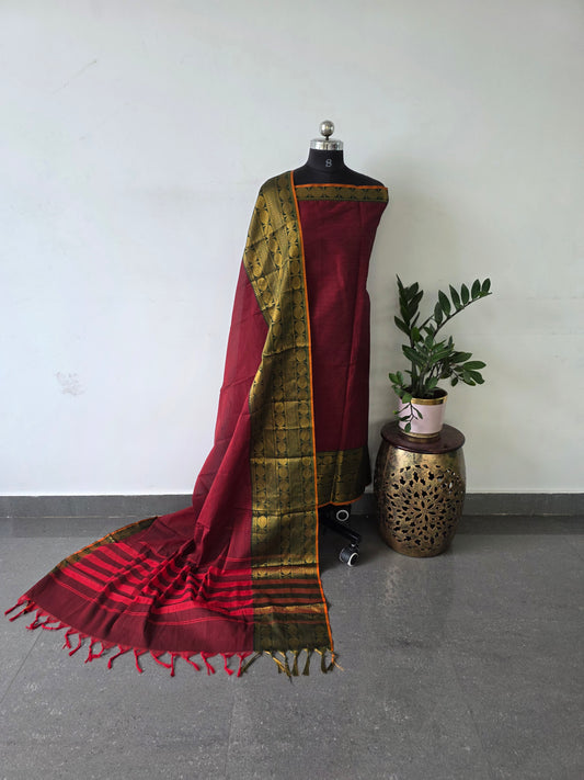 Premium kanchi cotton ( 2 pc set ) - KCS9