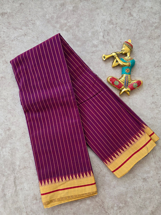 Mercerised stripes narayanapet with saree - NA232