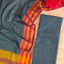 Mercerised checked narayanapet salwar set (peacock blue) (4.5 meters) - NA39