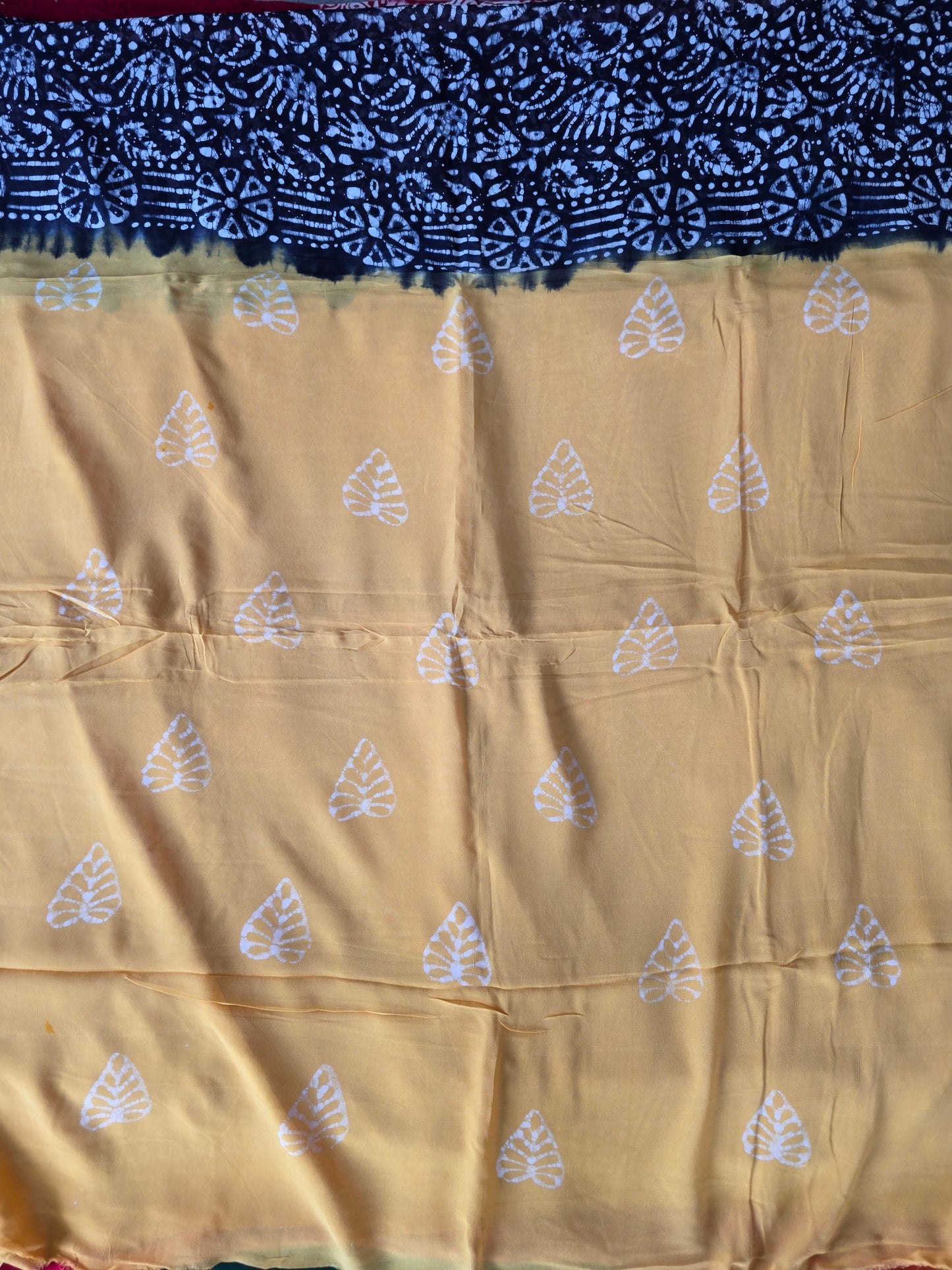 Handblock georgette salwar set - GE180