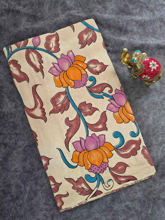 Pure kalamkari cotton running material (0.5mtr)-DK143