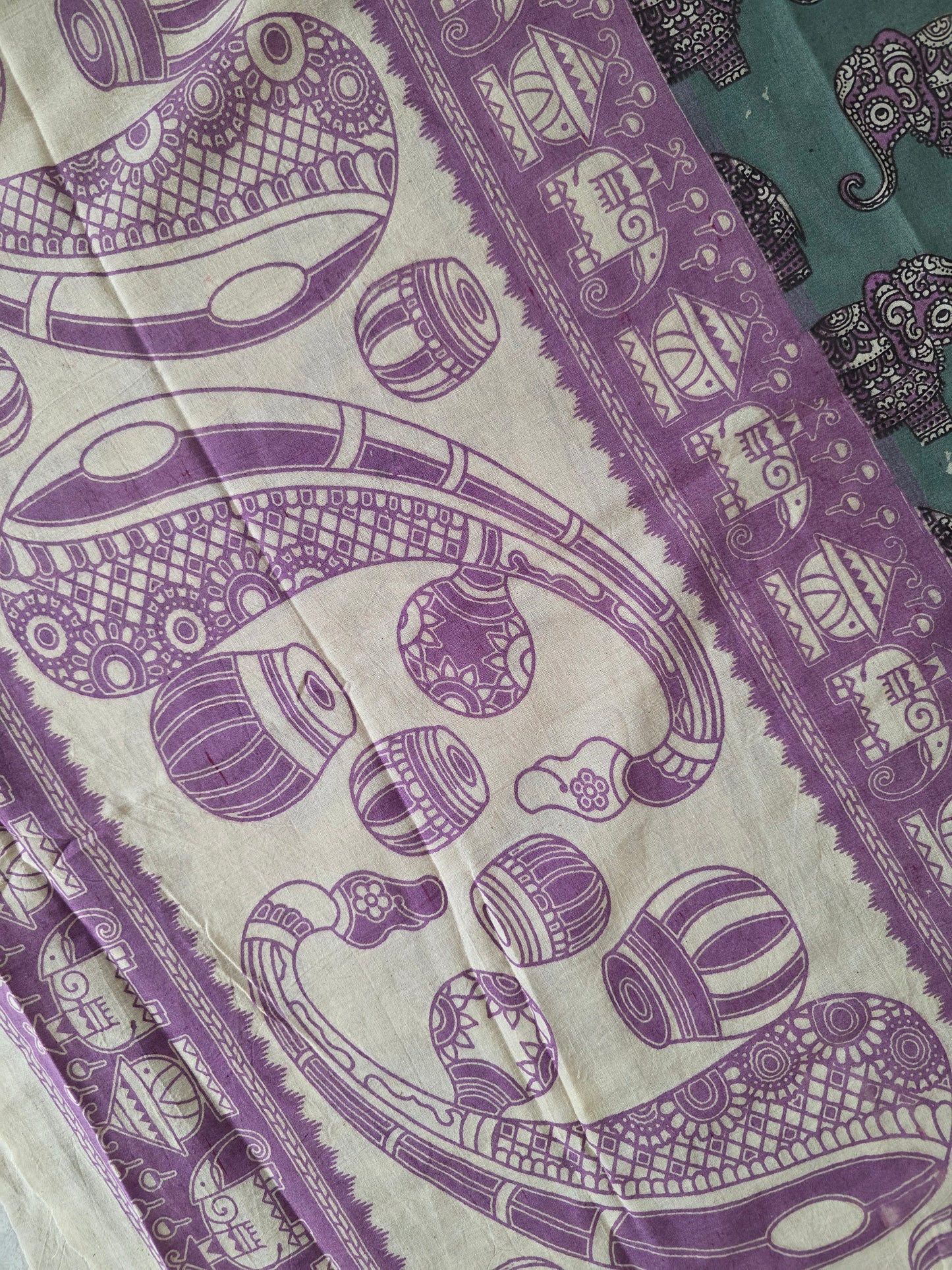 Pure Kalamkari Cotton Salwar Set (2.50 Metres) - Ak352