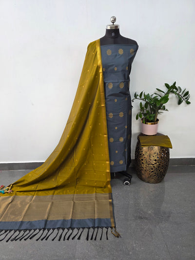 Kanchivaram semi softsilk salwar set - KS58