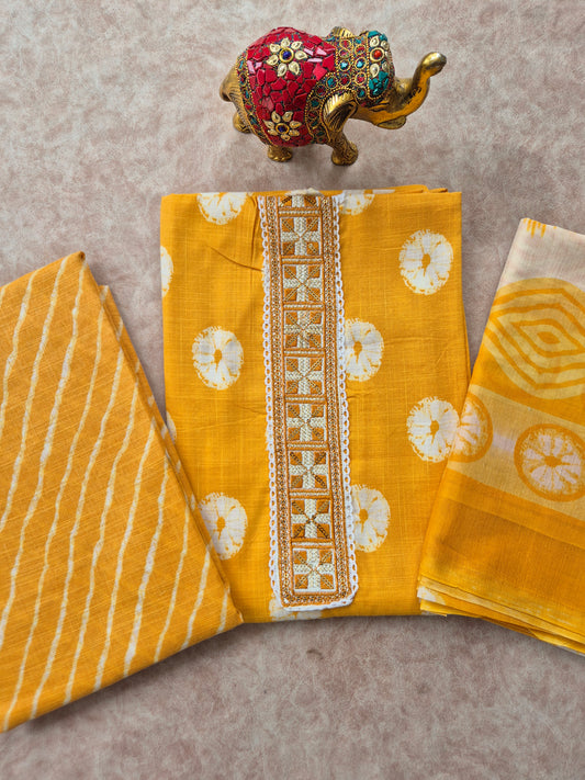 Slub cotton set - D77