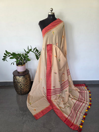 Malai cotton West Bengal saree - BB635