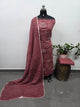 Handcrafted bandhani cotton set  -B205