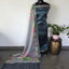 Handloom Mangalagiri silk top with digital mangalagiri silk shawl -RV214