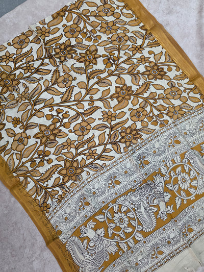 Pure chennuri kalamkari silk dupatta - KAA7
