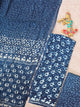 Modal Handblock Jaipuri silk set with chiffon duppatta- JA578