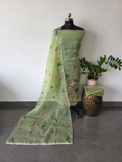 Embroidery organza Kota salwar set - KV43