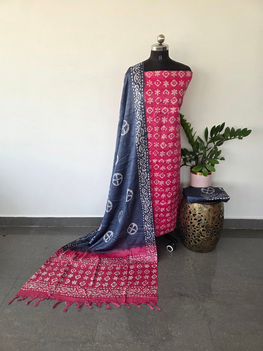 Bhagalpuri batik salwar set - BA38