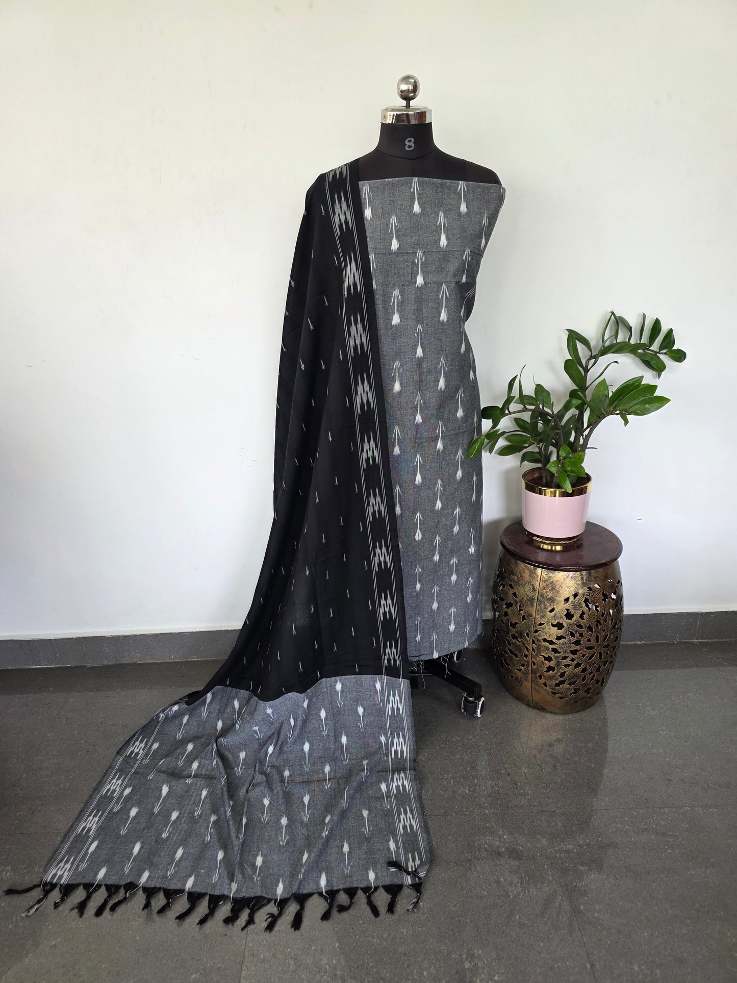 Pochampally ikkat cotton set - KK180
