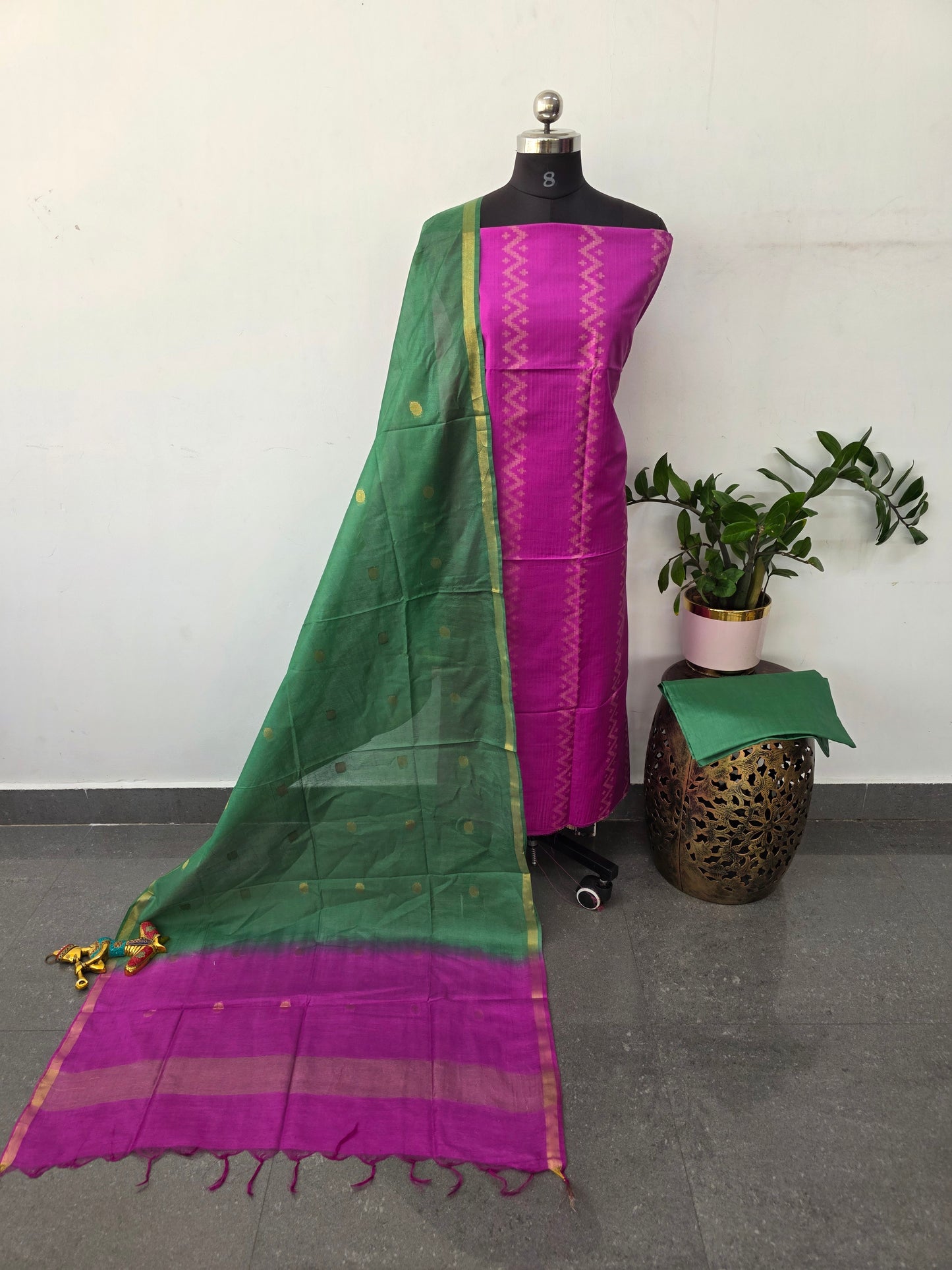Bhagalpuri katan viscose silk set - BA558