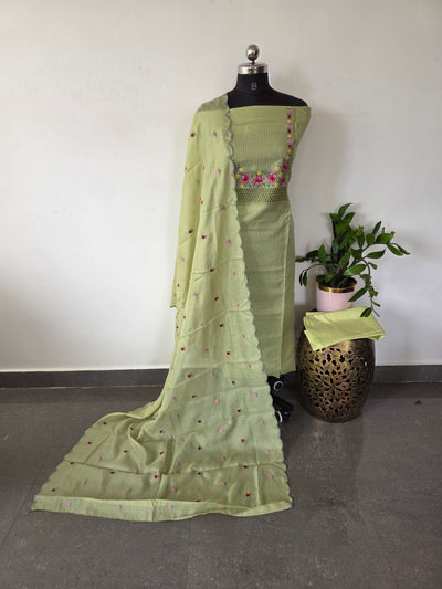 Kota with embroidery salwar set - KV34