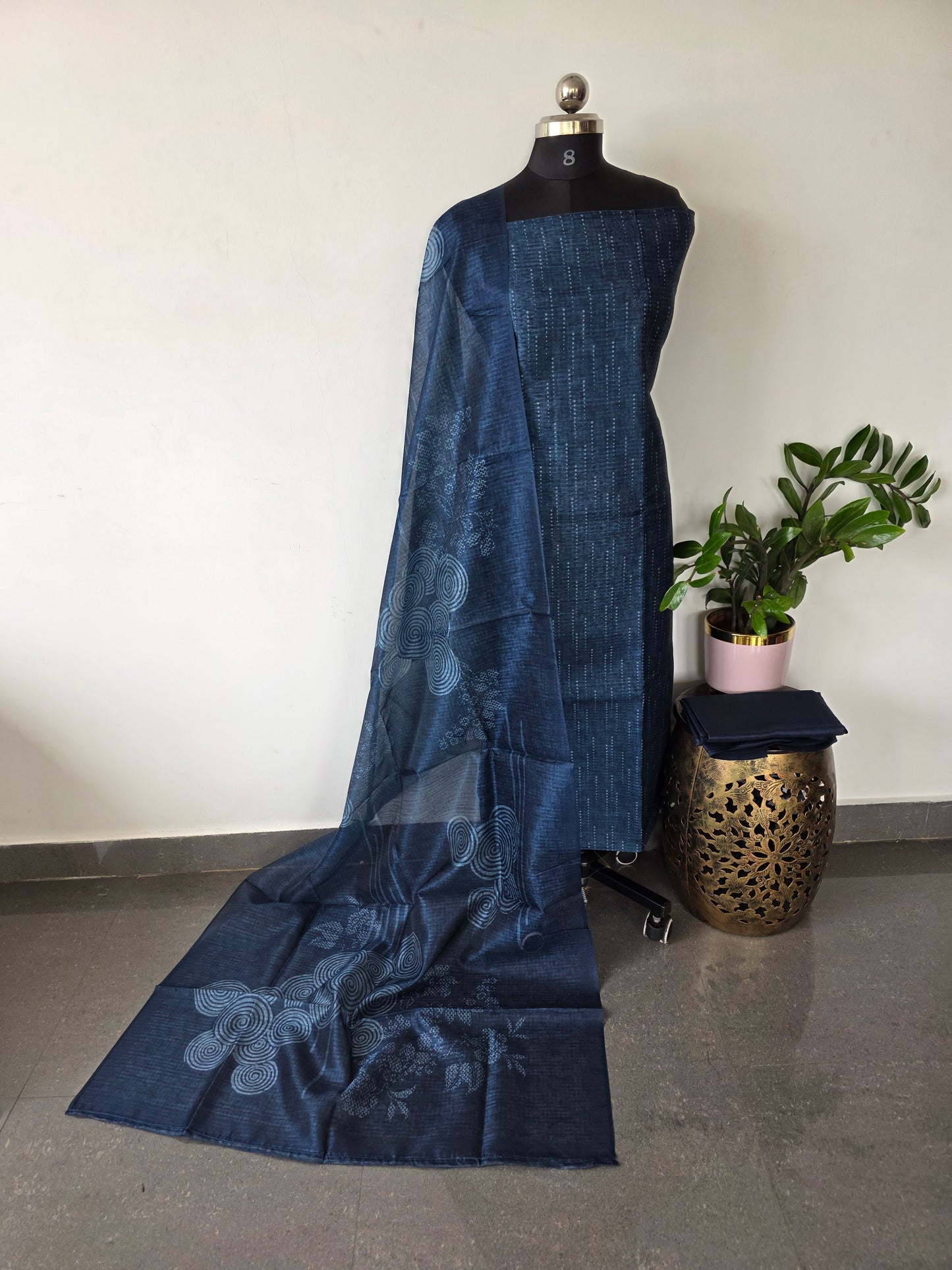 Premium semi tussar silk set - CLA336