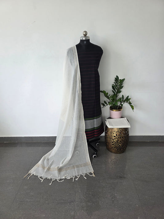 Pure handloom cotton set  - WH32