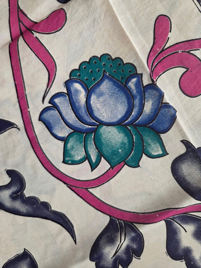 Handcrafted chennuri kalamkari silk dupatta - KAA26