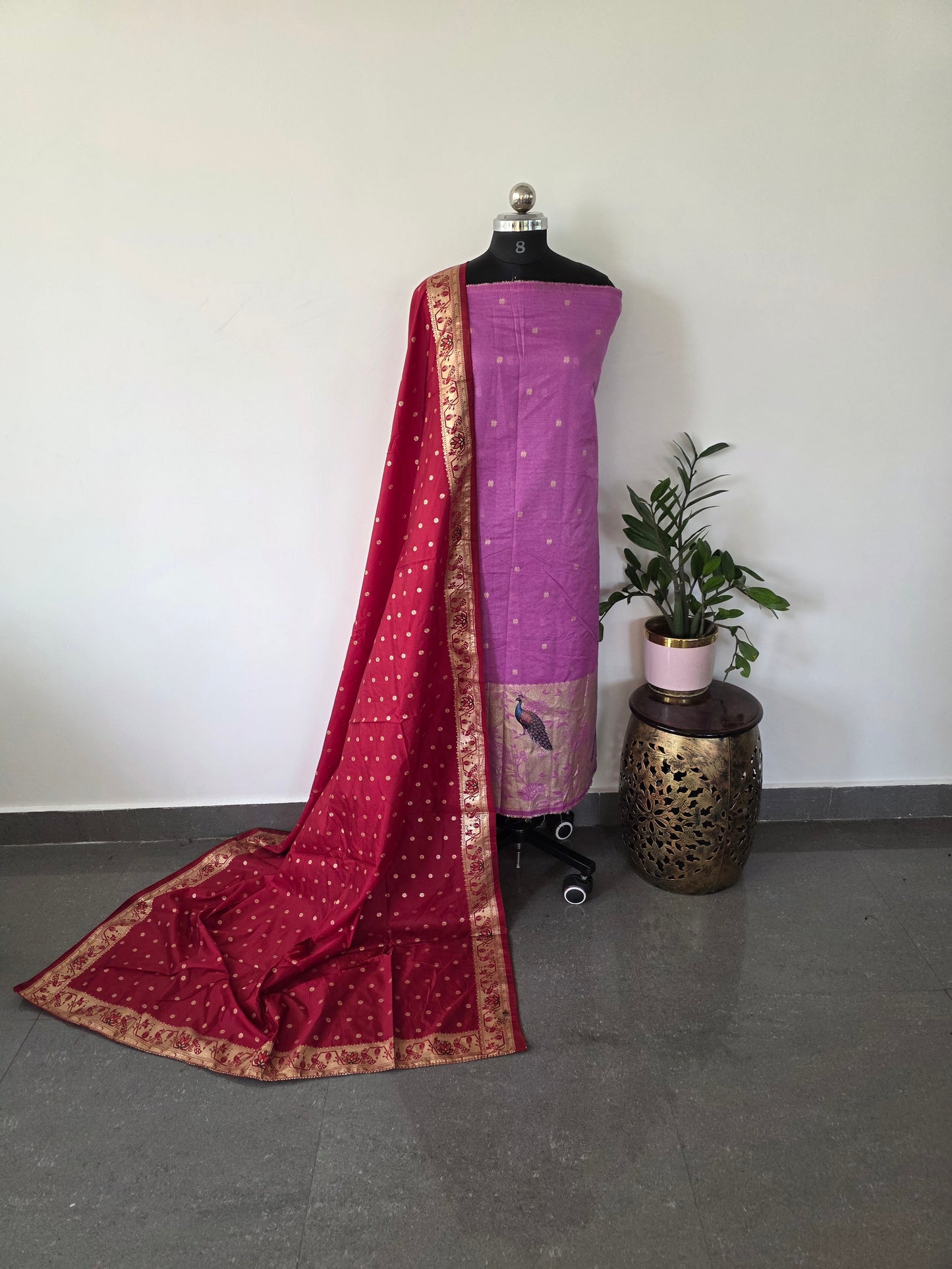 Fancy paithani silk set - ZU7