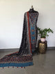 Handcrafted ajrakh modal silk set - HZ239