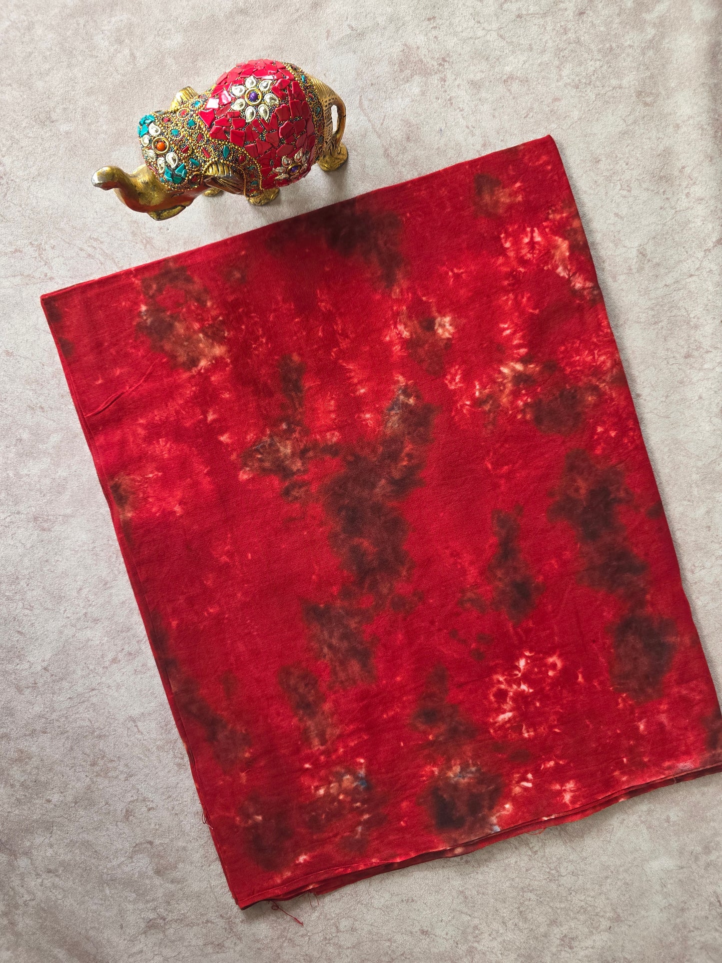 Tie & dye marbel print Batik Nighty/ Kaftan fabric ( approx 3 mtrs ) - NF46