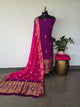 Handcrafted Dola silk banarasi bandhani set -BN141