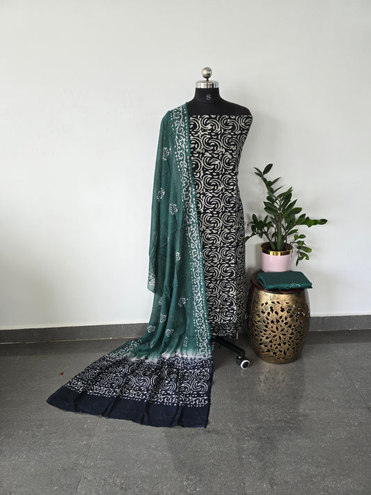 Premium batik silk salwar set - POS