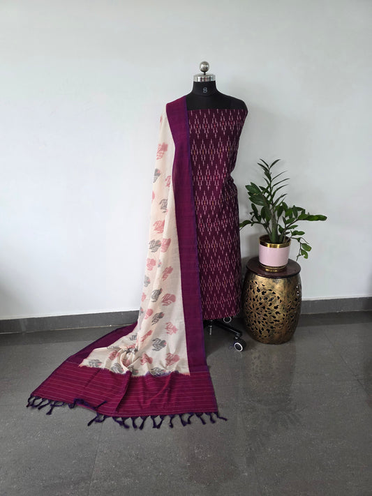 Mercerised silk cotton set-me12